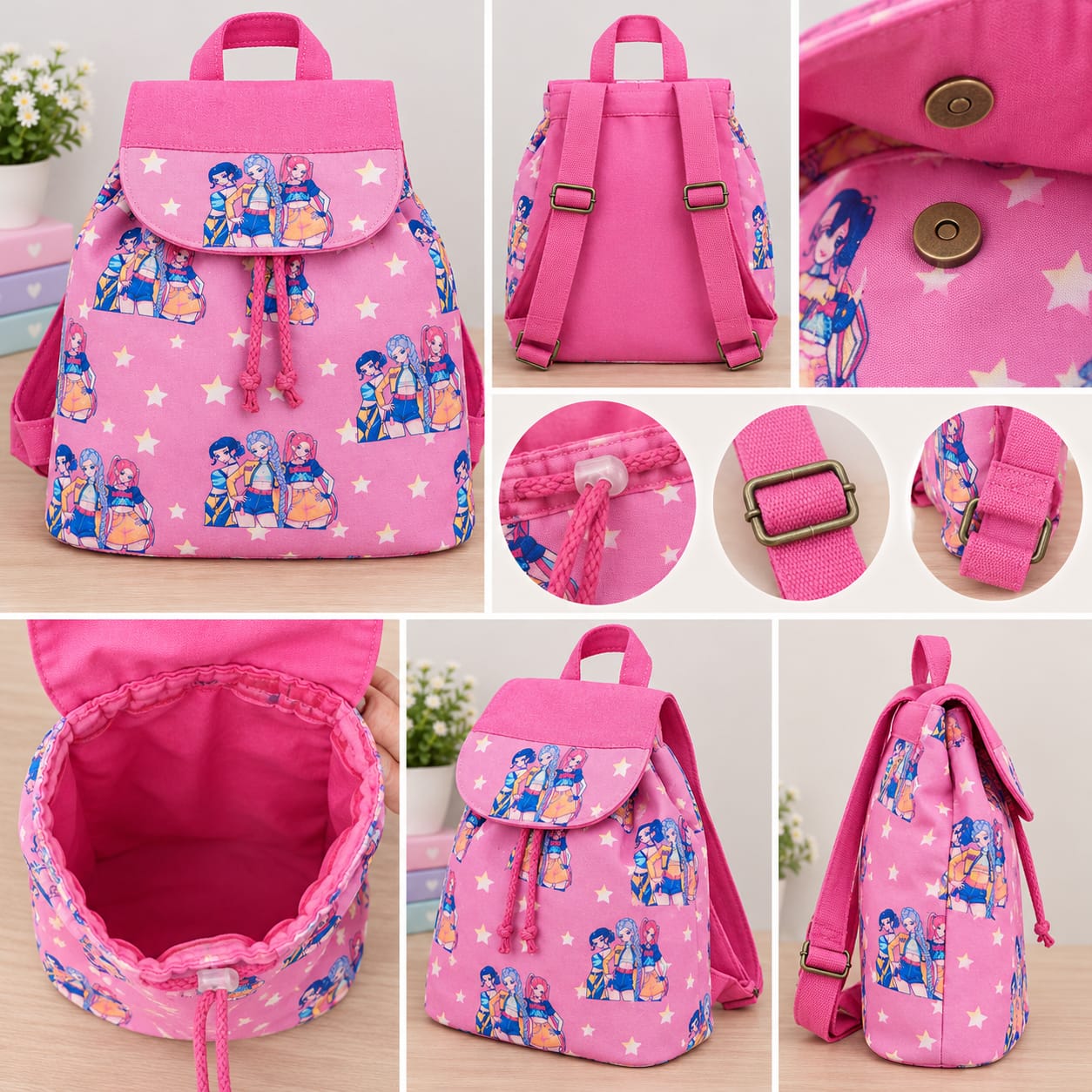 Morral Infantil Huntrix – Hecho a Mano